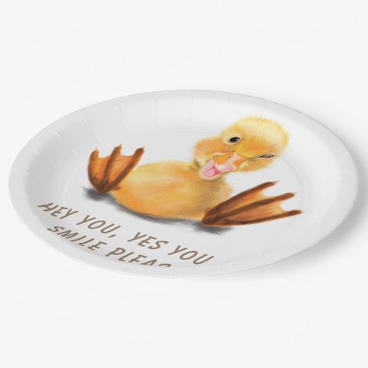 Funny Yellow Duck Paper Teller - Benutzerdefiniert (Schrägansicht)