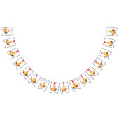 Funny Yellow Duck Playful Wink - Happy Birthday Wimpelkette (Alle)