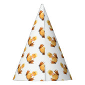 Funny Yellow Duck Playful Wink Happy Lächeln Carto Partyhütchen (Rückseite)