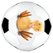 Funny Yellow Duck Playful Wink - Happy Lächeln  Fußball (Gedreht)