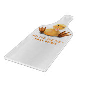 Funny Yellow Duck spielerisch Wink Cutting Board L Schneidebrett (Ecke)
