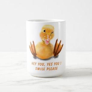 Funny Yellow Duck Tasse - Benutzerdefinierter Text