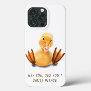 Funny Yellow Duckling Playful Wink Happy Lächeln Case-Mate iPhone Hülle