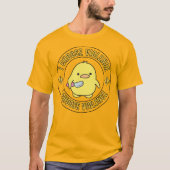 Funny Yellow Dufe mit Knife T-Shirt (Vorderseite)