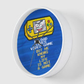 Funny Yellow Game Portable Vatertag Gruß Uhr (Winkel)