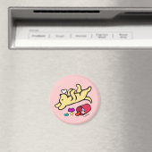 Funny Yellow Labrador Cartoon Magnet (In Situ (Geschirrspüler))