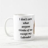 Funny Yellow Labrador Retriever Tasse (Links)