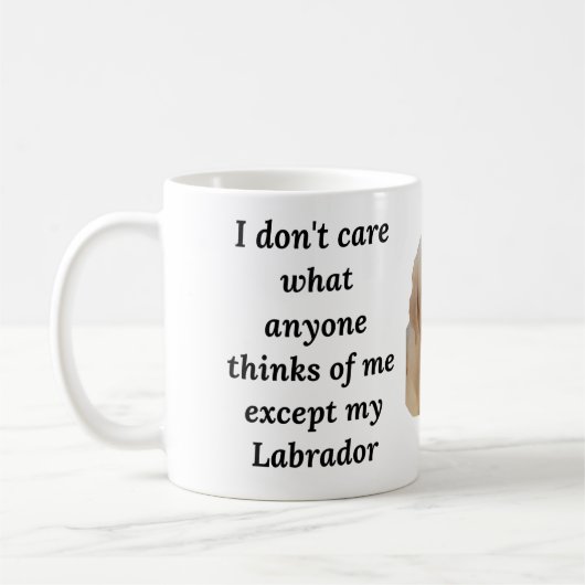 Funny Yellow Labrador Retriever Tasse (Links)