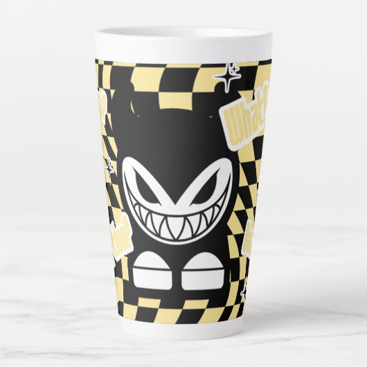 Funny Yellow Labubou-Inspired Mug | Cute Bold Milchtasse (Vorderseite)