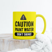 Funny Yellow Paint Water für Künstler Tasse