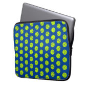 Funny Yellow Pickleball Pattern Laptopschutzhülle (Vorderseite Links)