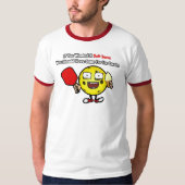 Funny Yellow Pickleball Vanilla Soft Serve T-Shirt (Vorderseite)