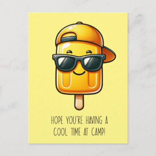 Funny Yellow Popsicle Pub Postcard Postkarte (Vorderseite)