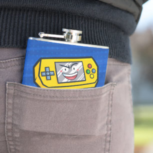 Funny Yellow Portable Vatertag Gruß Flachmann