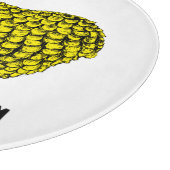 Funny Yellow Ram Chinese Year Zodiac Birthday CutB Schneidebrett (Ecke)