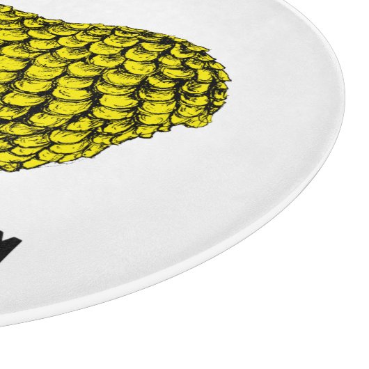 Funny Yellow Ram Chinese Year Zodiac Birthday CutB Schneidebrett (Ecke)