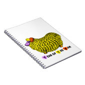 Funny Yellow Ram Chinese Year Zodiac Birthday NotB Notizblock (Rechte Seite)