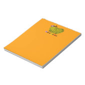 Funny Yellow Ram Chinese Year Zodiac Notepad Notizblock (Rotiert)