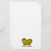Funny Yellow Ram Chinese Year Zodiac Stationierung Briefpapier (Vorne/Hinten)