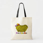 Funny Yellow Ram Year Chinese Zodiac Toag Bag Tragetasche (Vorne)