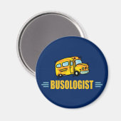 Funny Yellow School Busfahrer humorvoll Magnet (Vorderseite/Rückseite)