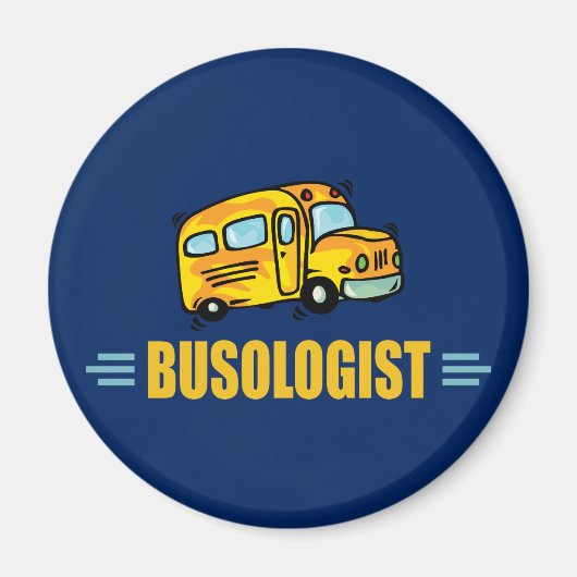 Funny Yellow School Busfahrer humorvoll Magnet (Vorne)