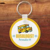 Funny Yellow School Busfahrer humorvoll Schlüsselanhänger (Vorderseite)