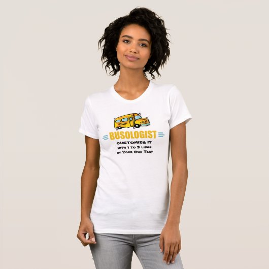 Funny Yellow School Busfahrer humorvoll T-Shirt (Vorne ganz)