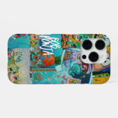 Funny Yellow Sponge Character Phone Case iPhone Hülle (Rückseite (Horizontal))