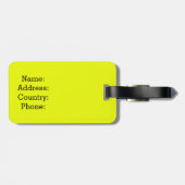 FUNNY YELLOW Stopp! IHR MÖCHST MEINEN EIGENTÜMER N Gepäckanhänger (Rückseite horizontal)