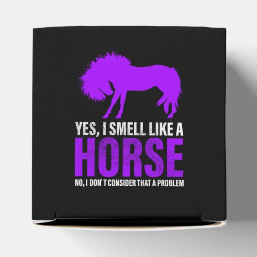 Funny Yes Ich rieche wie ein Pferd Geschenkschachtel (Oben)