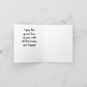 FUNNY YES SINCERE "EASTER GREETING" KARTE (Innenseite)