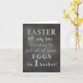 FUNNY YES SINCERE "EASTER GREETING" KARTE (Gelbe Blume)