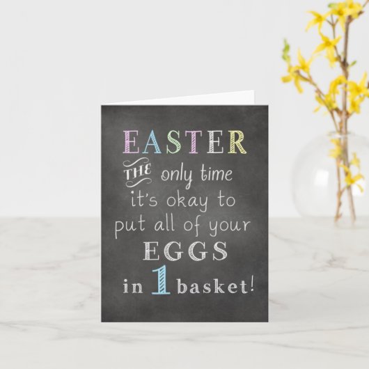 FUNNY YES SINCERE "EASTER GREETING" KARTE (Gelbe Blume)