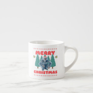 Funny Yeti - Frohe Weihnachten Espressotasse