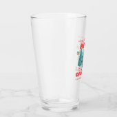 Funny Yeti - Frohe Weihnachten Glas (Rechts)