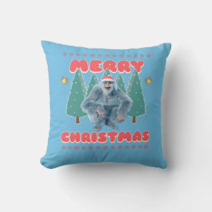 Funny Yeti - Frohe Weihnachten Kissen