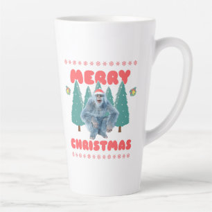 Funny Yeti - Frohe Weihnachten Milchtasse