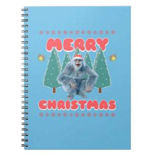 Funny Yeti - Frohe Weihnachten Notizblock
