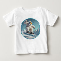 Funny Yeti Legend Snowboarden Winterabenteuer