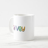 Funny Yiddish Phrase - Oy Vey, jüdisches Weihnacht Kaffeetasse (Vorderseite Links)