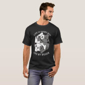 Funny Ying Yang Dog Dackel Zitat T-Shirt (Vorne ganz)