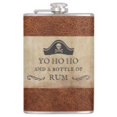 Funny Yo Ho Ho und eine Flasche Rum Pirate Flachmann (Vorderseite)