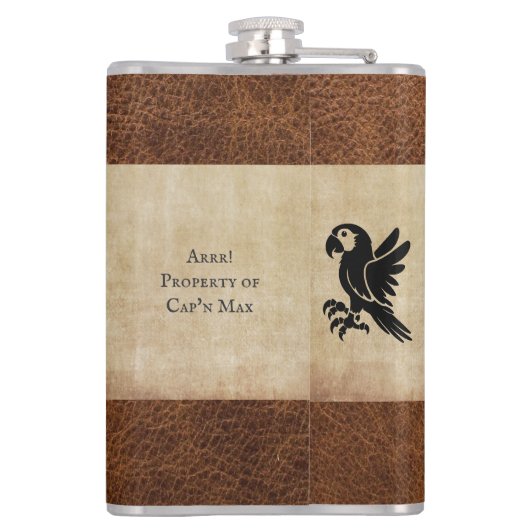 Funny Yo Ho Ho und eine Flasche Rum Pirate Flachmann (Rückseite)