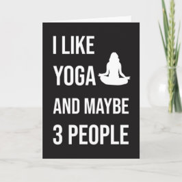 Funny Yoga Cards Meditation Frieden Karte