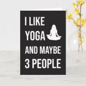 Funny Yoga Cards Meditation Frieden Karte (Gelbe Blume)