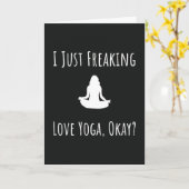 Funny Yoga Cards Spaß Karte (Gelbe Blume)