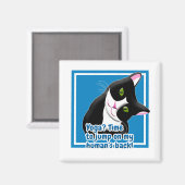 Funny Yoga Cat Magnet (Vorderseite/Rückseite)