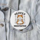 Funny Yoga Cat Meditationsschaltfläche Button (Beispiel)