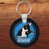 Funny Yoga Cat Schlüsselanhänger (Vorderseite)